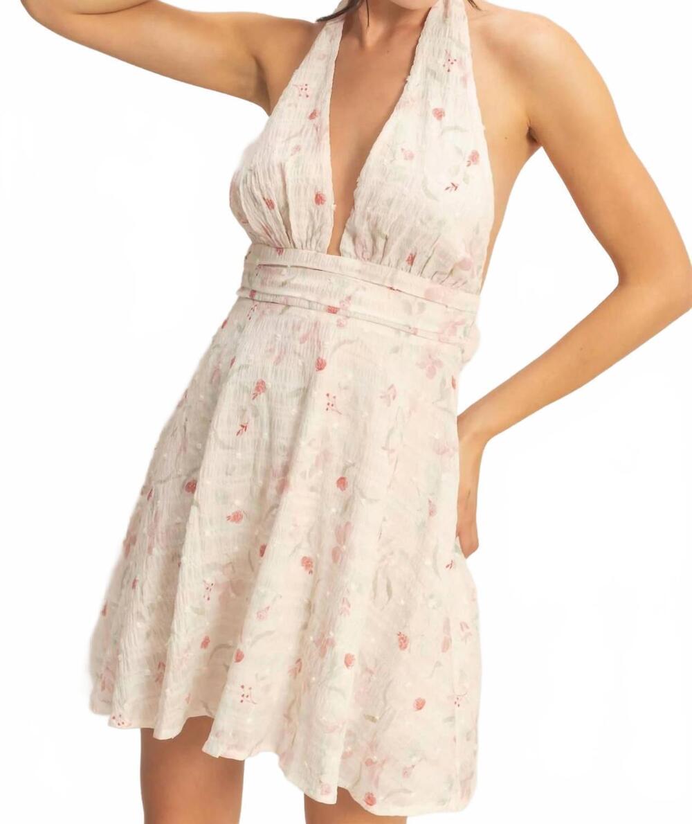 NEW HYFVE sunny sip mini dress in rose